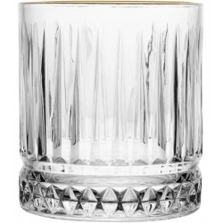 Copo Avulso 330ml com Fio de Ouro Deli Diamante Cristal Ecológico